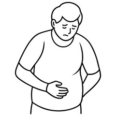 man-puts-hands-on-stomach-feeling-pain