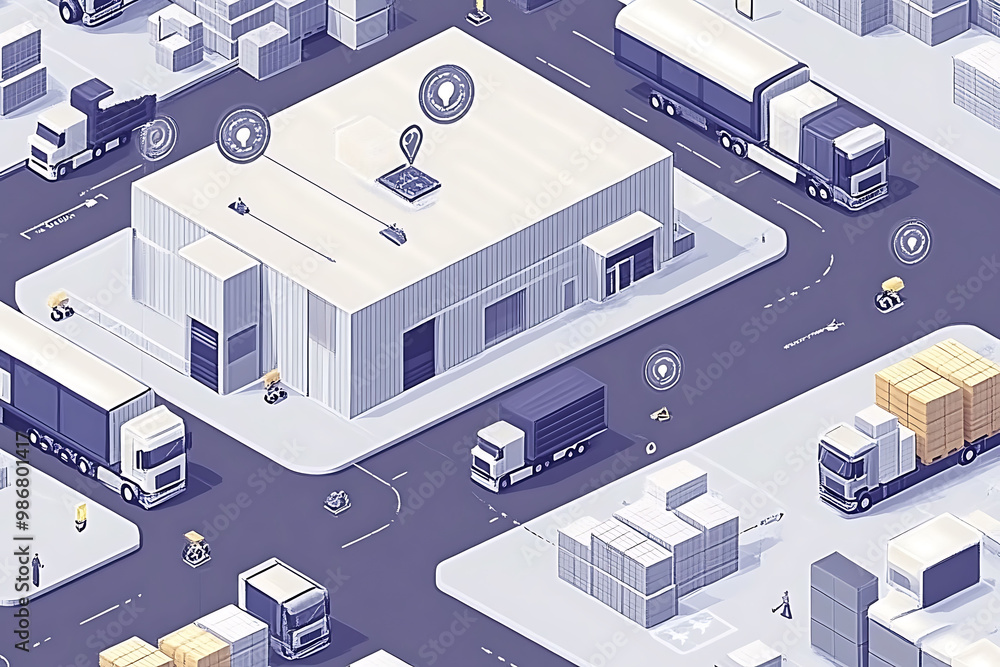 Poster realtime shipment tracking logistics automation powered by ai visualized in a poster that showcases 