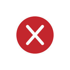 Cross Icon. Cancel icon. Close icon black vector.