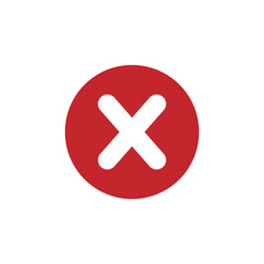 Fototapeta premium Cross Icon. Cancel icon. Close icon black vector.