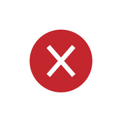Close icon vector. Delete sign and symbol. Cross sign.