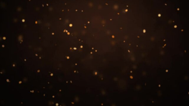 Hot glowing particle ember background. Dynamic seamless light animation. Beautiful tasteful backdrop.