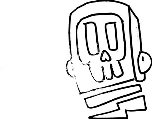 skull astronout.eps