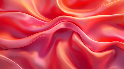 Fototapeta premium Abstract silk background in red and pink. Silk Road. Illustration