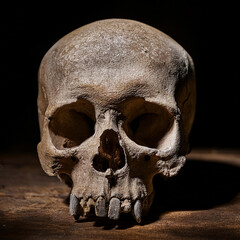 Obraz premium Stylish Vintage Skull Graphic Perfect for Posters and Merchandise