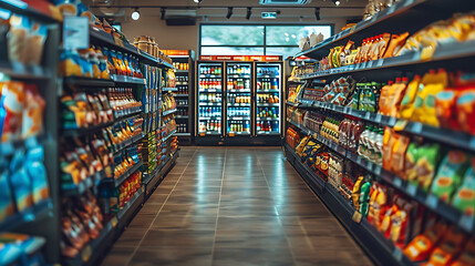 Fototapeta premium Retail technology transformed AI in retail analytics where artificial intelligence deciphers customer behaviors optimizes store layouts and enhances overall shopping experiences