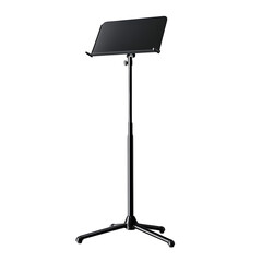 Obraz premium Minimalist Music Stand Isolated on Clean White Background