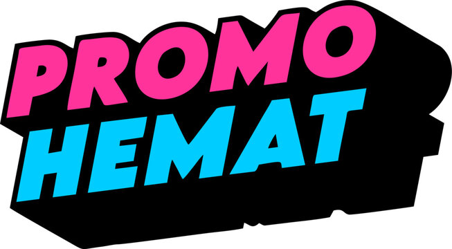 Promo Hemat Lettering Text 