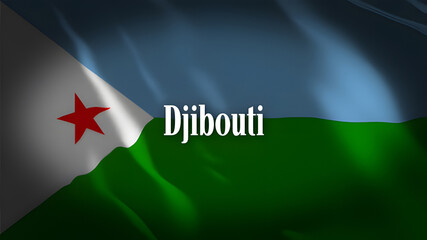 ジブチの国旗に国名