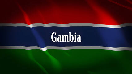 ガンビアの国旗に国名