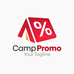 Camp Promo Logo Design Template. Good for Business, Agency, Community and Organization