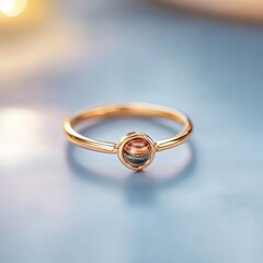 Celestial ring with a rotating planet charm, capturing the cosmos' magic