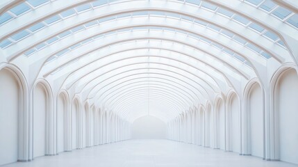 Milans Galleria, Italy, arched glass roof in paper layers, paper craft