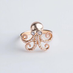 Octopus tentacle ring with tiny suckers, representing oceanic wonder