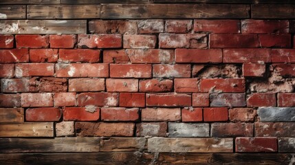 Rustic brick wall