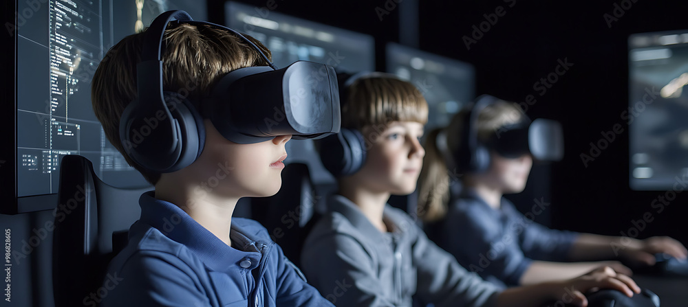 Poster future of ai-powered gaming in the gaming industry where artificial intelligence creates adaptive ga