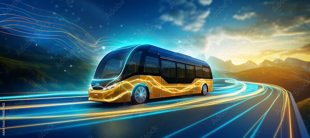 Poster future of aipowered public transportation public transportation where artificial intelligence integr