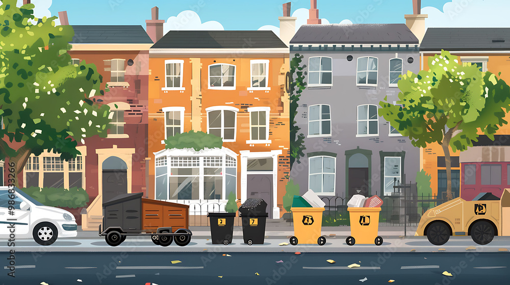 Poster future of smart waste solutions in waste management visualized in a poster that highlights ais role 