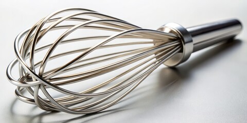 Tightly coiled stainless steel wires grasp and manipulate ingredients with precision, ideal for whipping cream or