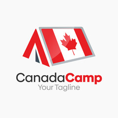 Canada Camp Logo Design Template. Good for Business, Agency, Community and Organization