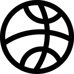 UI basketball Vector Icon Illustration. Line Style © Rolas Design