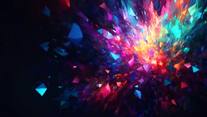 カラフルな模様が爆発する画像