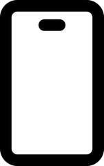 UI smartphone Vector Icon Illustration. Line Style