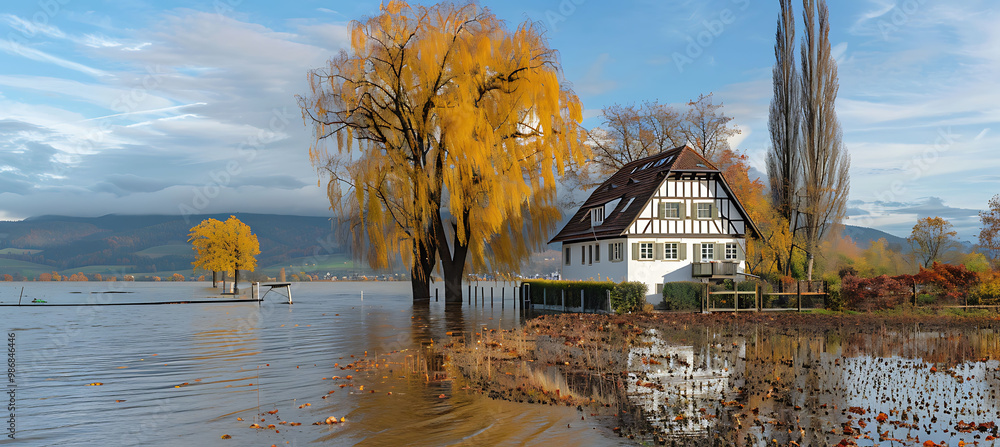 Poster water management enhanced ai in flood risk management where artificial intelligence predicts flood e