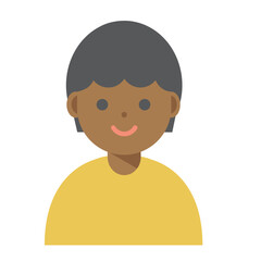 笑顔の女性のイラスト