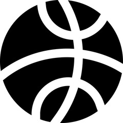 UI basketball Vector Icon Illustration. Glyph Style © Rolas Design