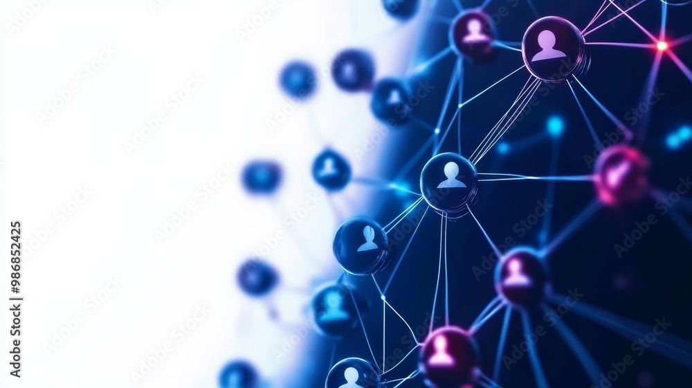 Poster a visual representation of professional networking, showcasing interconnected individuals and the gr