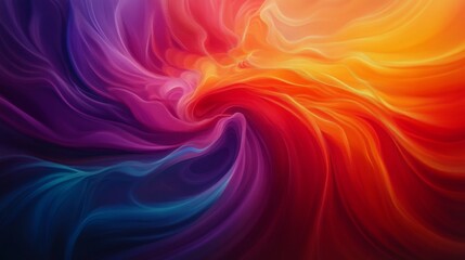 Obraz premium Abstract Swirl - A Journey into the Mind, a vibrant abstract art piece with swirling colors representing energy, creativity, emotion, and the subconscious.