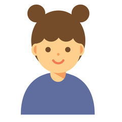 笑顔の女性のイラスト