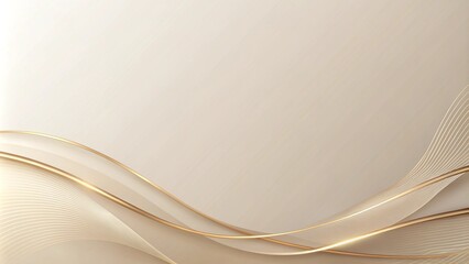 Abstract Gold and Beige Wave Background