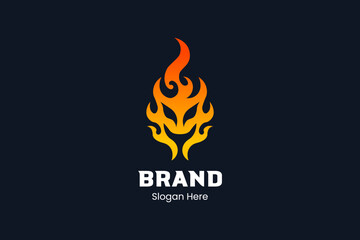 Smiling Fire Logo for Business