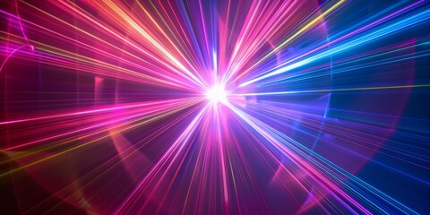 Dynamic and vivid laser light effects with intersecting beams in a range of colors, creating a visually engaging and lively atmosphere for events and parties