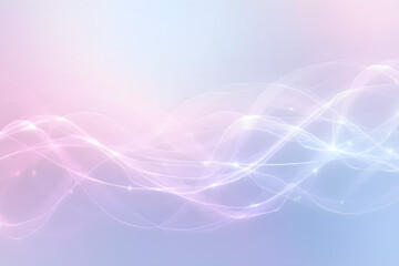 Fototapeta premium Flowing light pink and soft blue of Elegance Pastel Tones Waves
