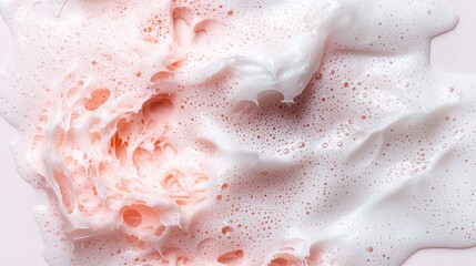 Fototapeta premium Abstract Pink and White Foam Texture Background