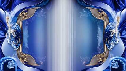 blue and white background