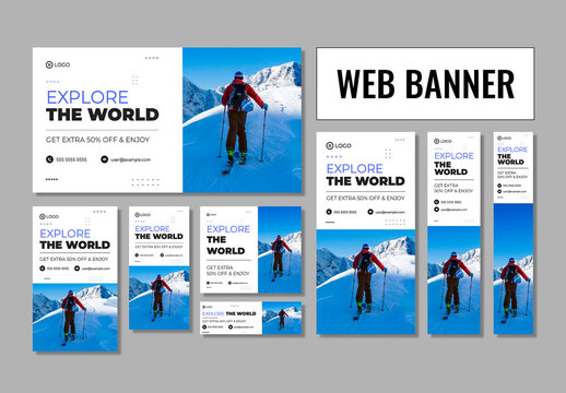 Travel Web Banner Set Template