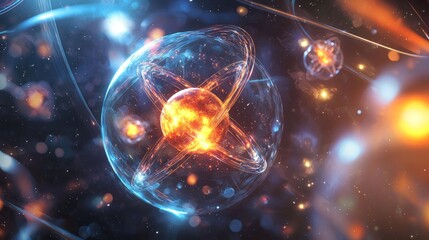 Exploring Nuclear Fission Energy Dynamics in 3D Model with Atom Structures and Vibrant Energy Flows