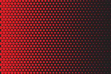  simple abstract black and red color halftone polygon blend pattern a red light that is on a black background