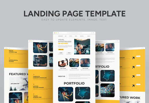 Personal Videographer Portfolio Landing Page