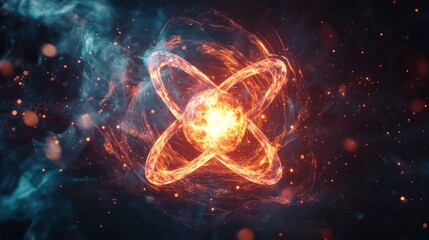 Exploring Atomic Fission: Detailed 3D Visualization of Nuclear Reaction Process with Energetic Effects