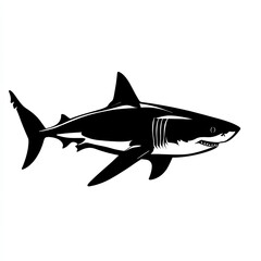 Obraz premium shark isolated on white