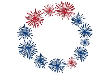 Fireworks American design.