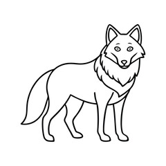 vector illustration of wolf