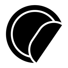 Stickers Vector Glyph Icon Design