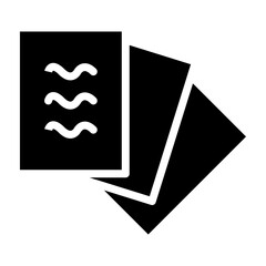 Foam Sheet Vector Glyph Icon Design