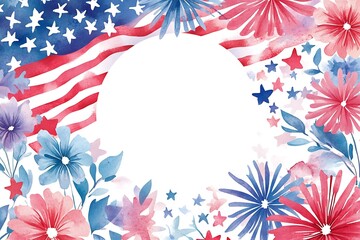 Obraz premium USA independence day background